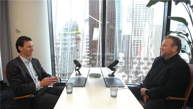 Business meeting in modern office setting